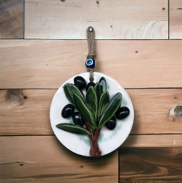 Zeytin Ağacı Seramik Duvar Panosu