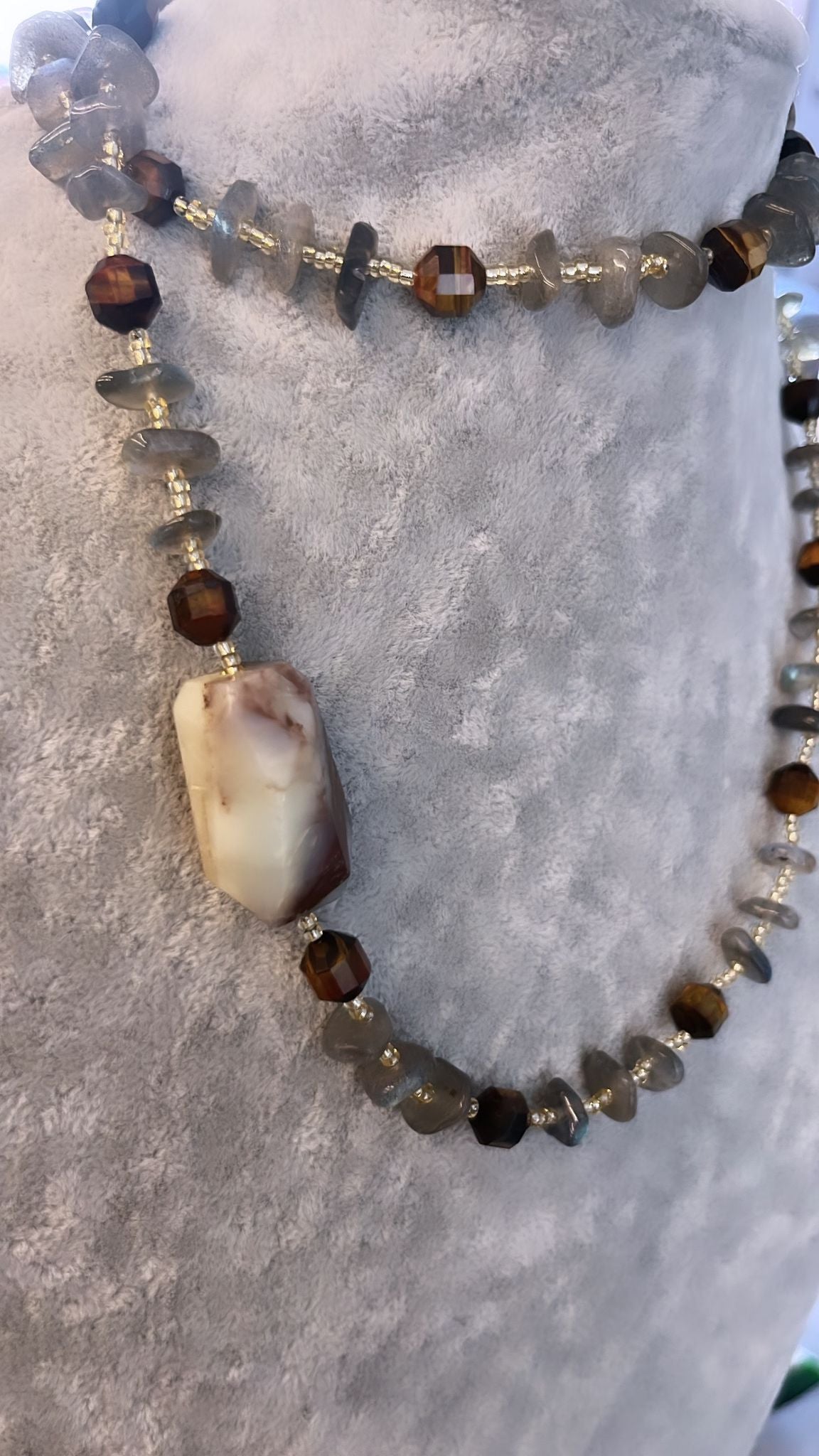 Kaplangözü doğaltaş kolye