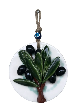 Zeytin Ağacı Seramik Duvar Panosu