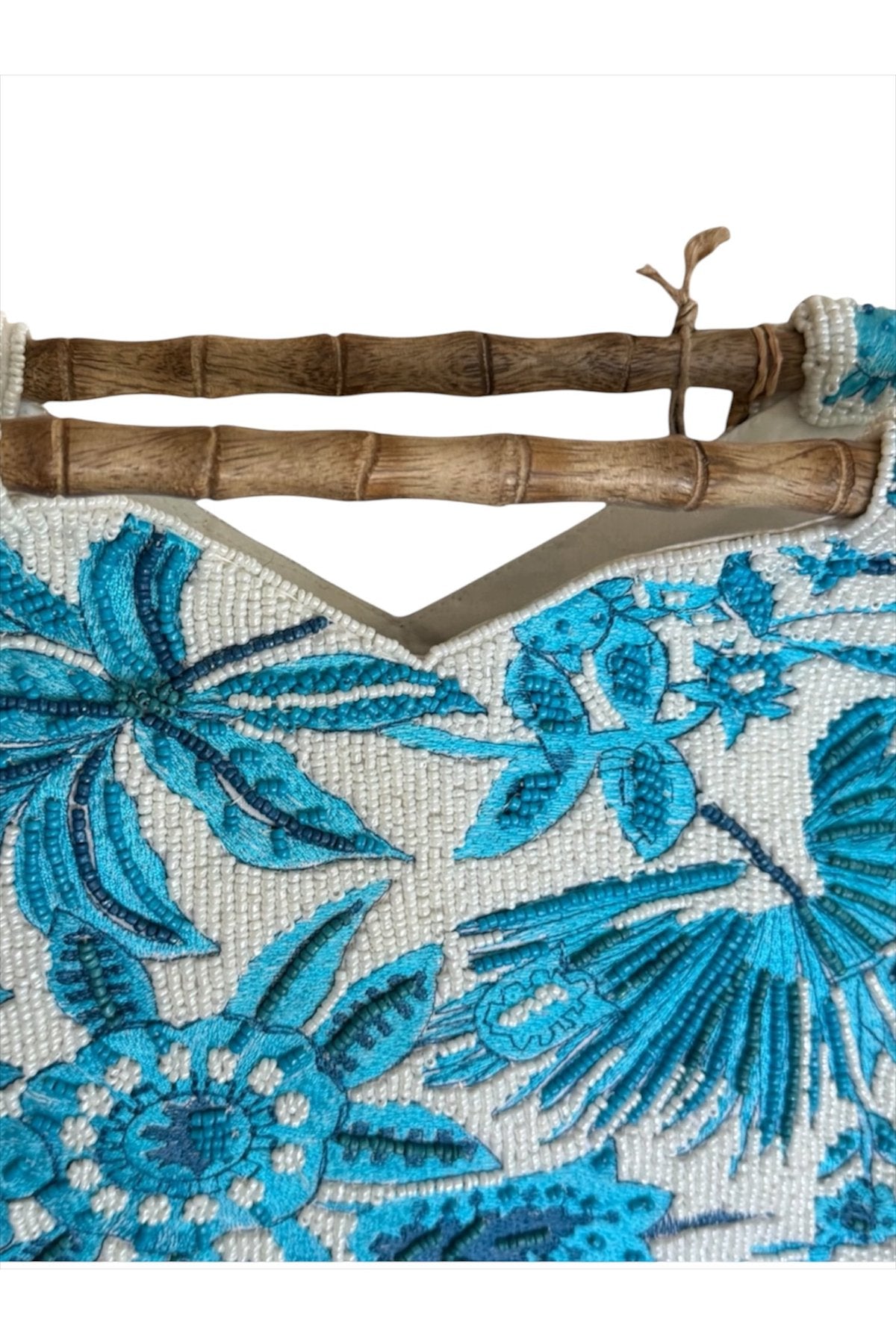 Boncuk işlemeli çanta