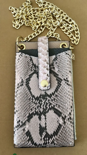 Hakiki Yılan Derisi Telefon Çantası